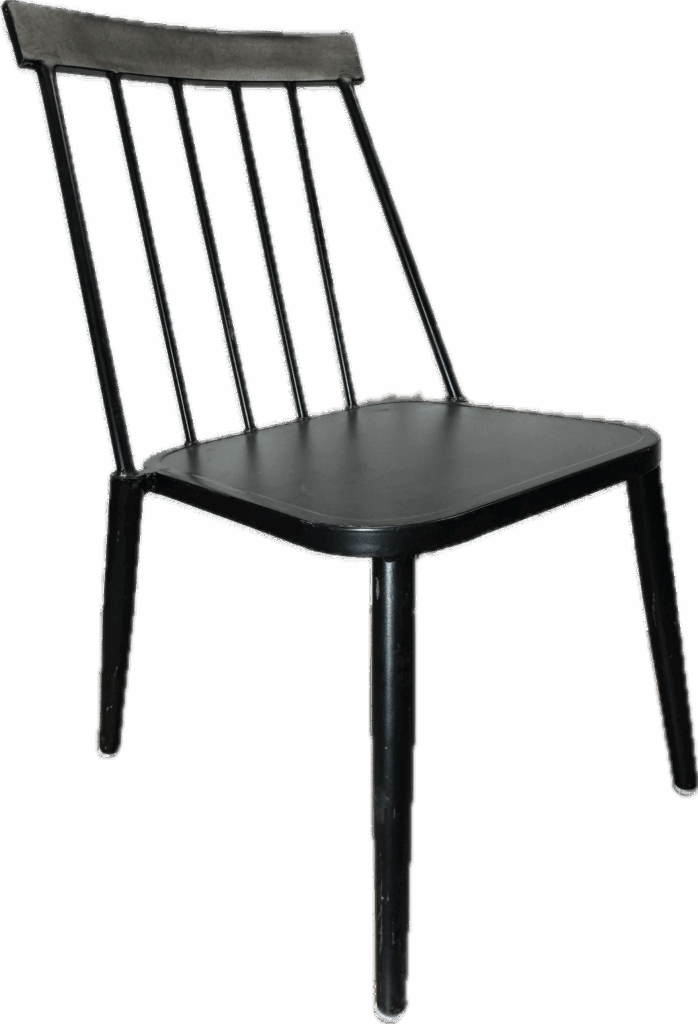 Windsor Black Metal Dining Chair