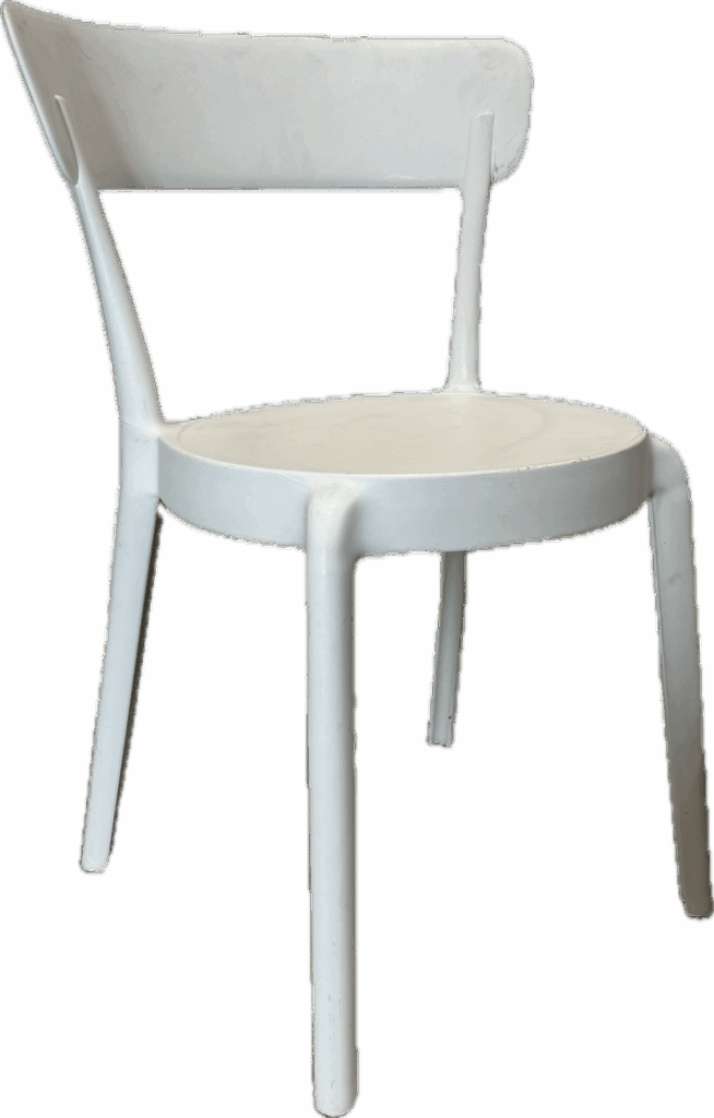 Modern White Molded Chair