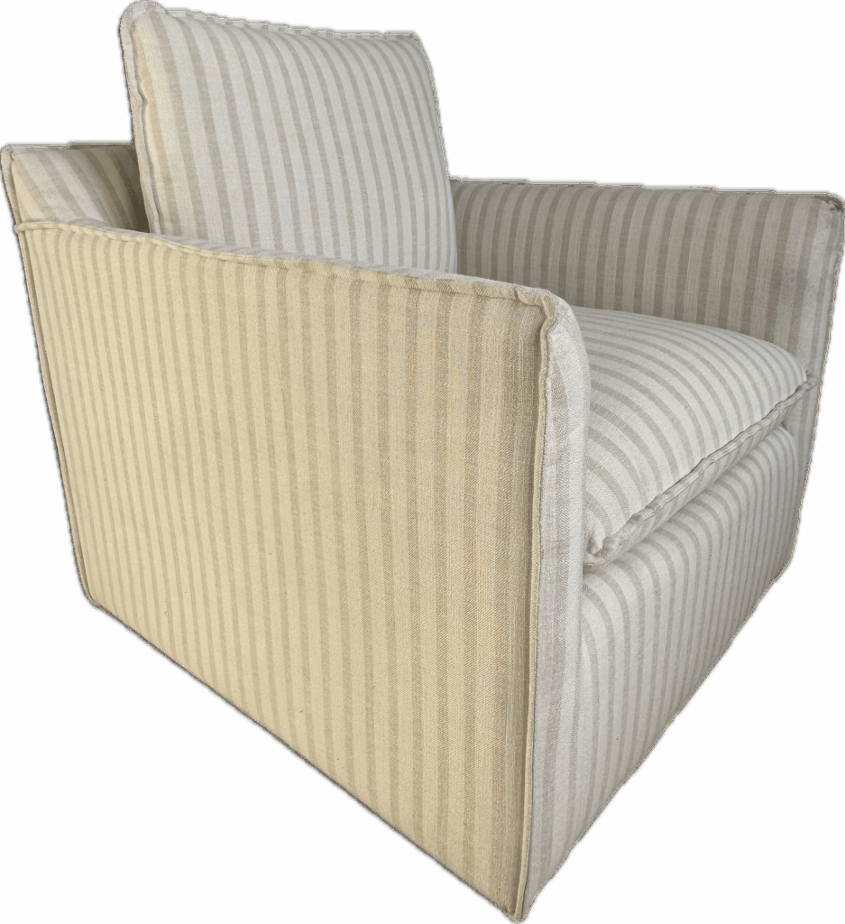 Striped Swivel Chair
