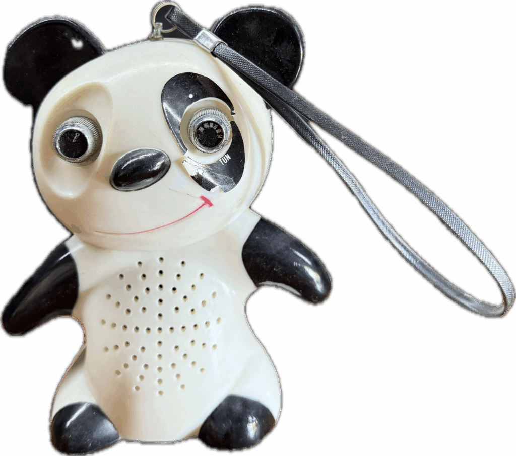 Panda Transistor Radio with Strap
