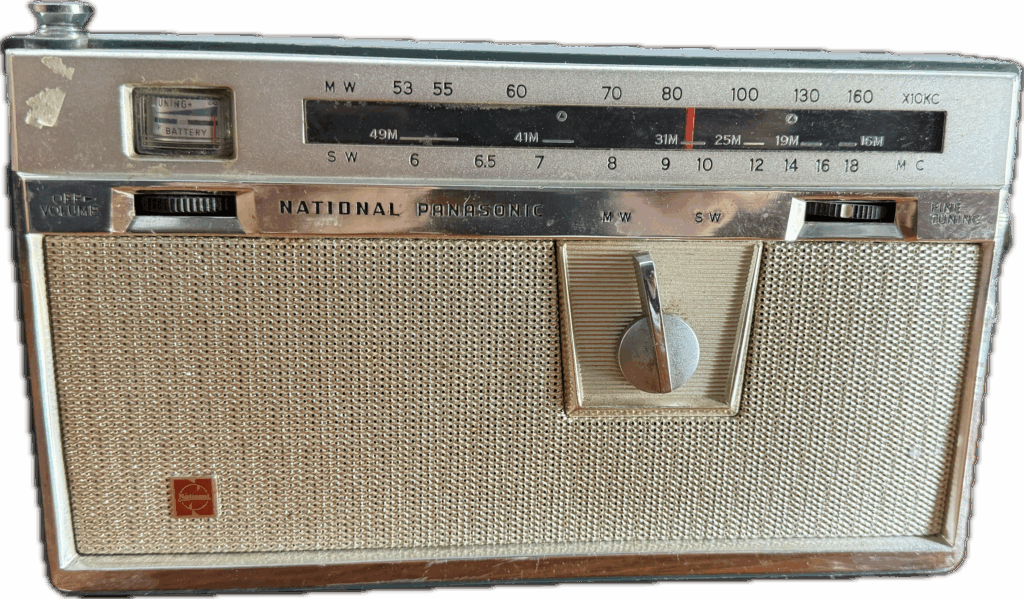 Grey National Panasonic Transistor Radio