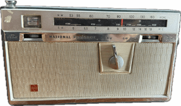 Grey National Panasonic Transistor Radio