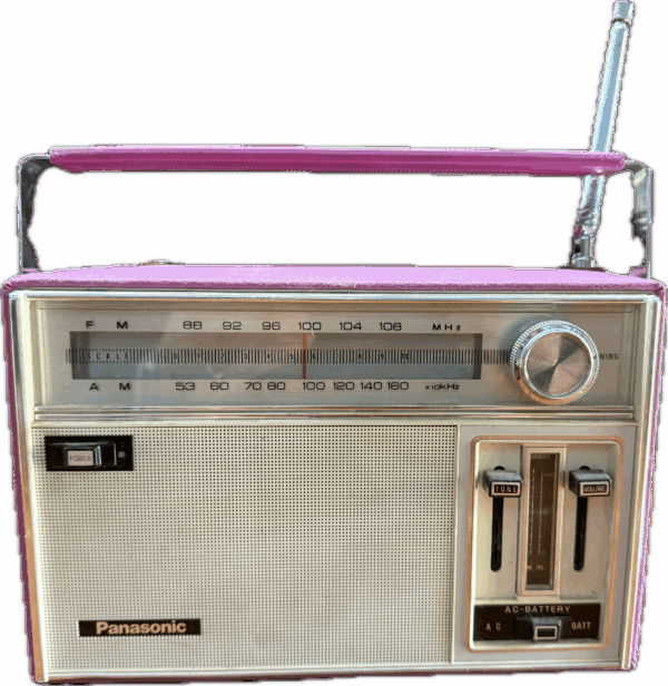 Vintage Pink Transistor Radio