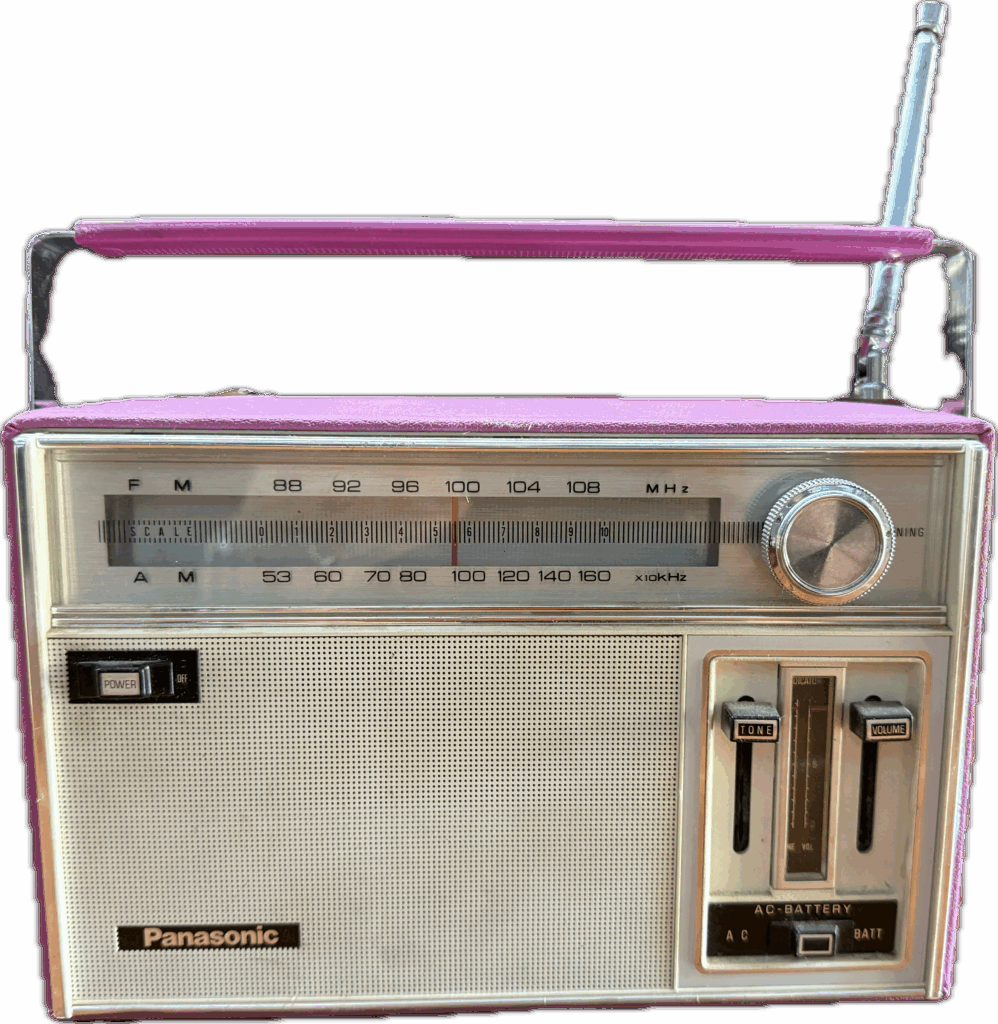 Vintage Pink Transistor Radio