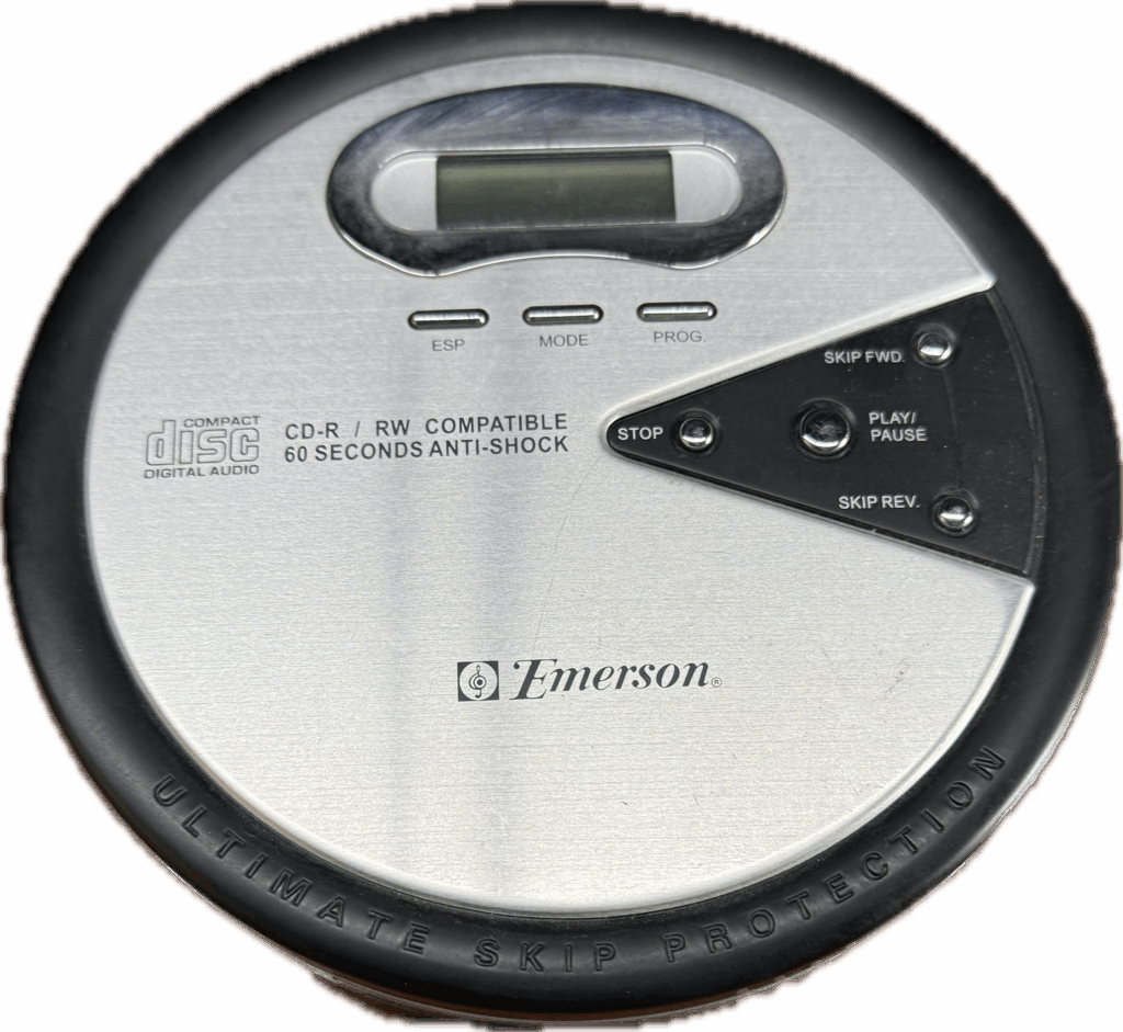 Black and Grey Emerson Compact Disc Player