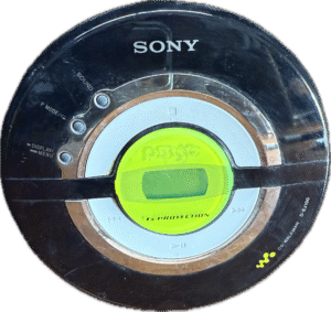 90's SONY Compact Disc Player with Neon Green Center