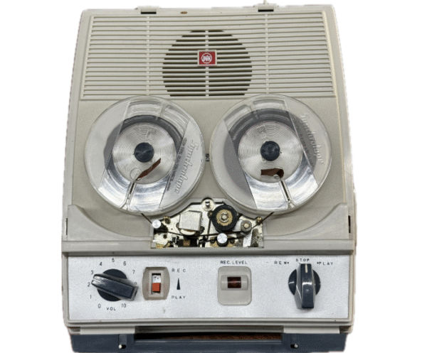 Grey Dokorder Tape Recorder with Handle