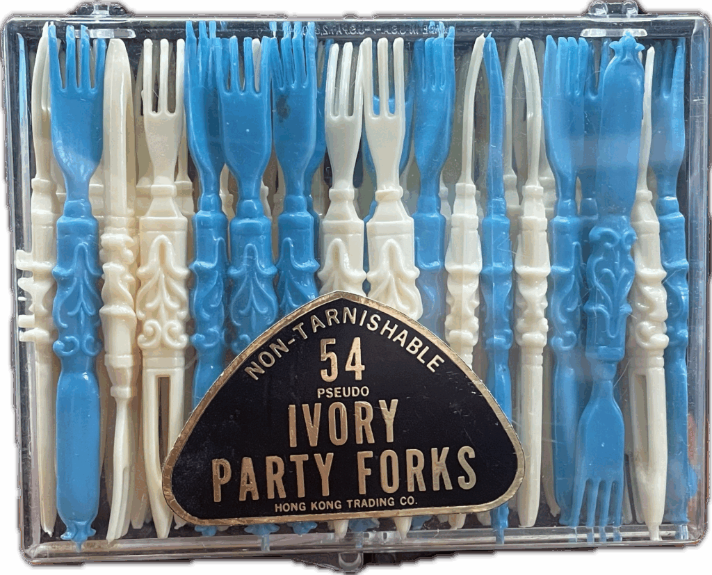 Vintage Plastic Party Forks