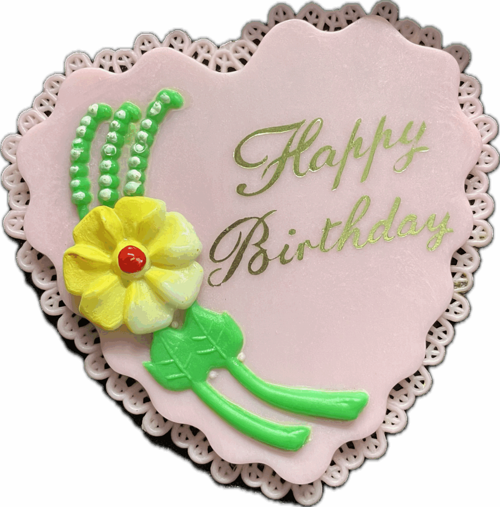 Happy Birthday Pink Cake Topper