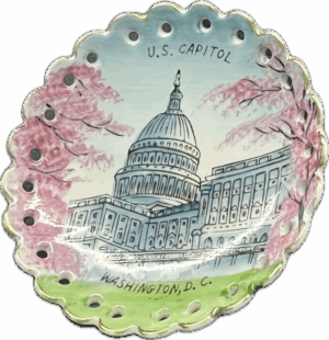 1960s US Capitol Souvenir Plate