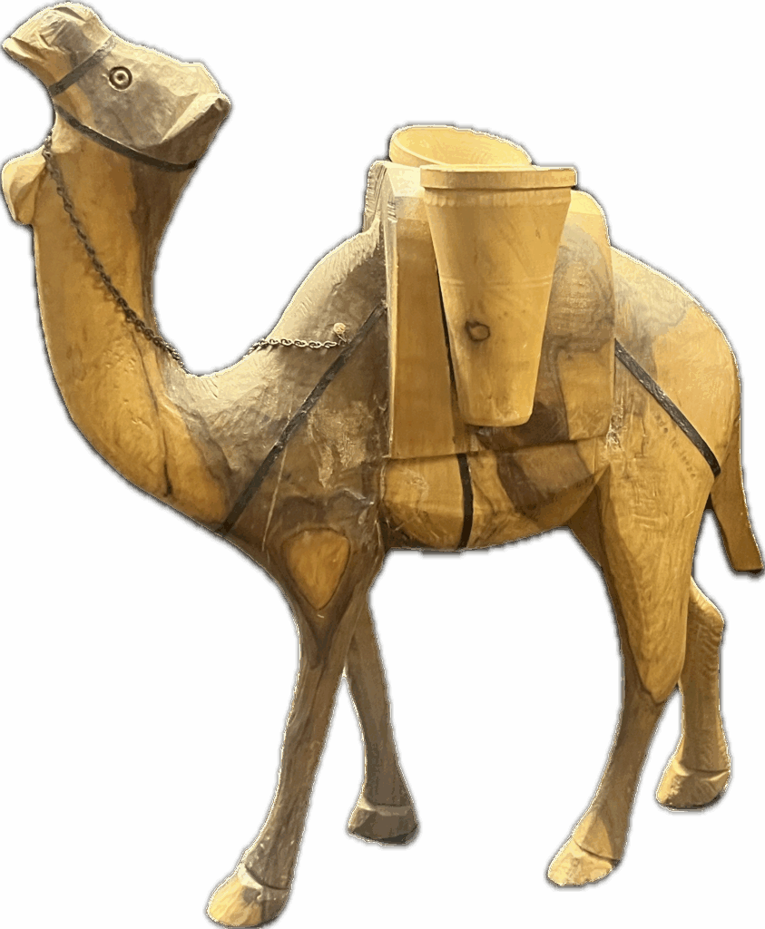 Handcrafted Wooden Decorative Camel