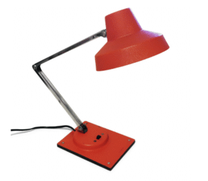 Vintage Red Tensor IL 400 Folding Desk Lamp