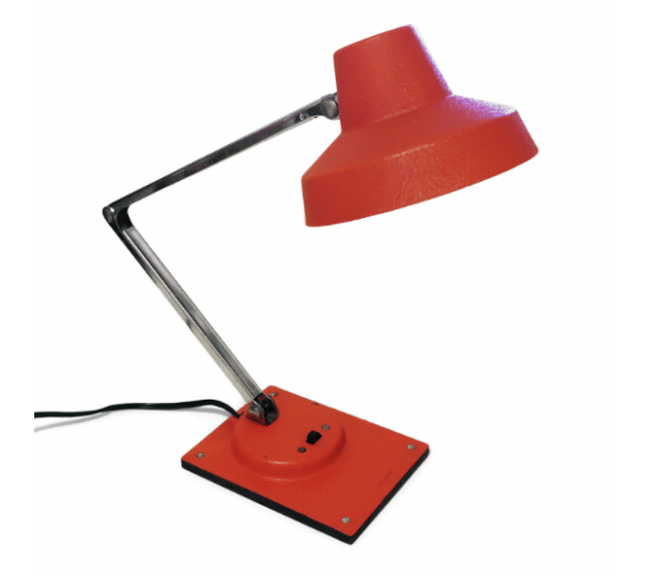 Vintage Red Tensor IL 400 Folding Desk Lamp