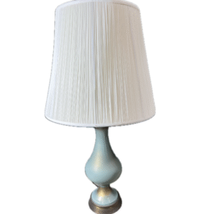Vintage Celadon Luster Glass Table Lamp