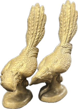 Gold Pheasant Figurines
