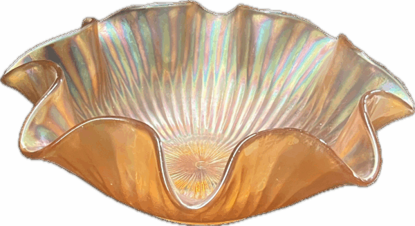 Northwood Marigold Carnival Glass Bowl