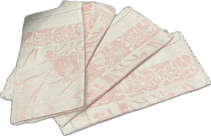 Pink Embroidered Napkins