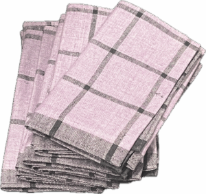 Purple and Black Plaid Napkins with Matching Tablecloth