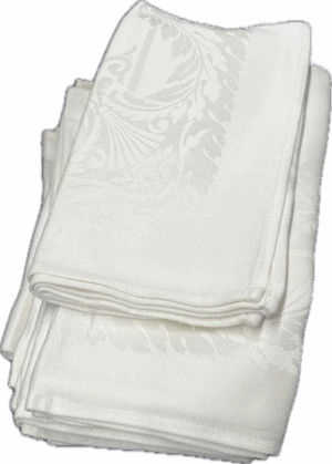 White Embossed Napkins