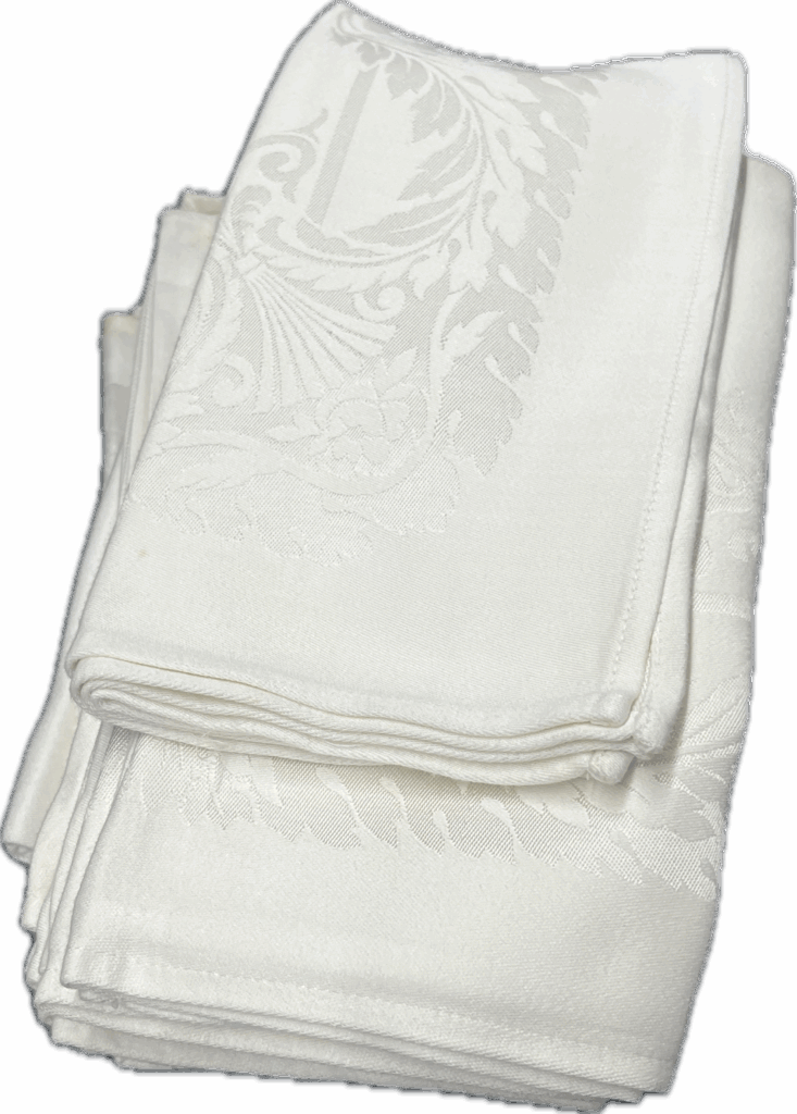 White Embossed Napkins