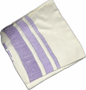Purple Striped Tablecloth