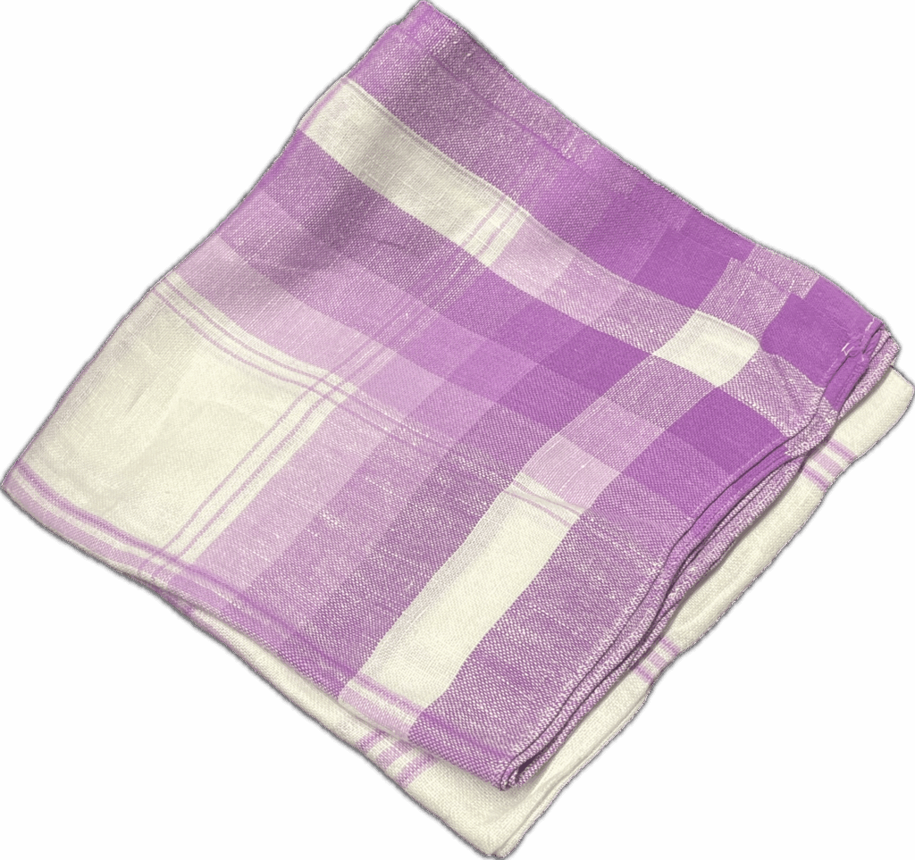 Purple Plaid Ombre Tablecloth