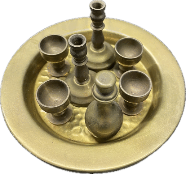 Brass Miniature Wine Set