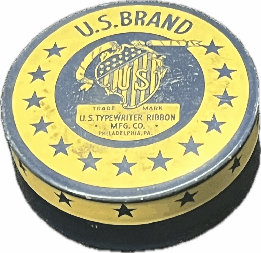 U.S Brand Typewriter Ribbon Tin