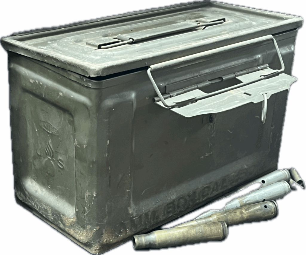WW2 Ammunition Can with Blank Bullets
