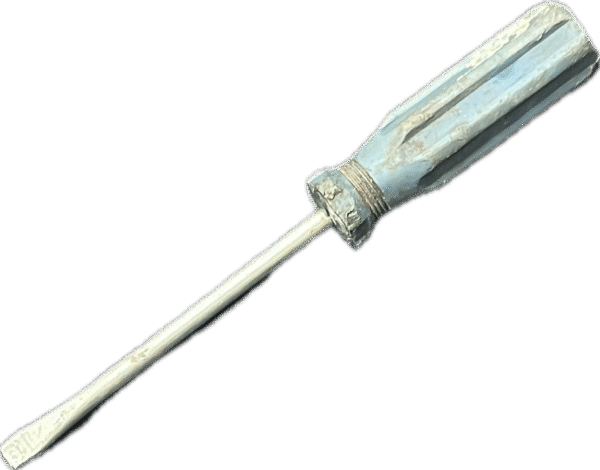 Flat Head Blue Handle Screwdriver