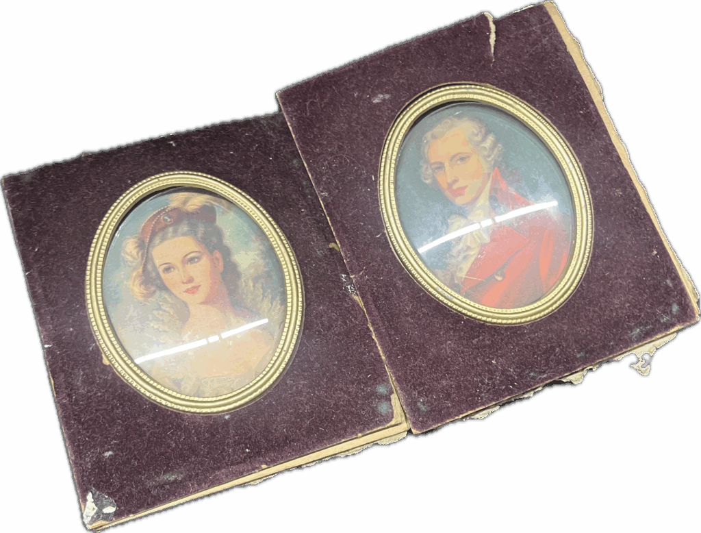 Victorian Portraits in Purple Velvet Matte