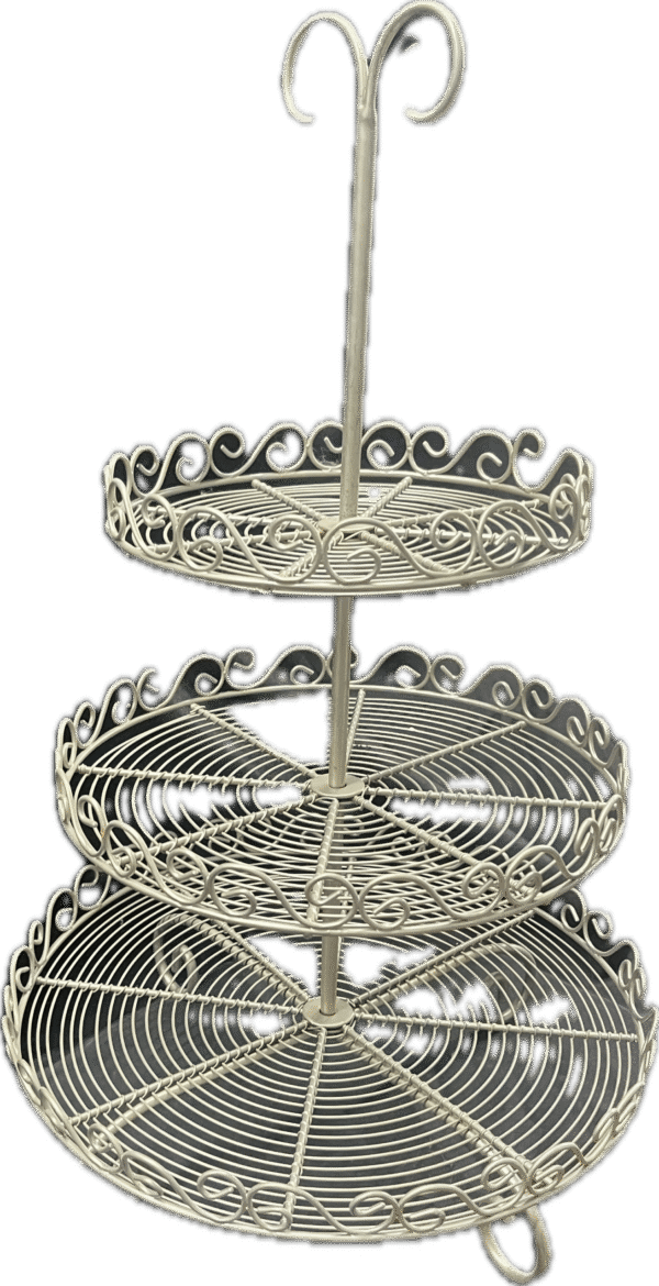 Silver 3-Tier Dessert Stand