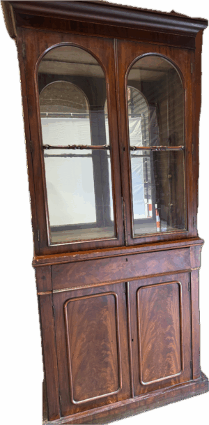 19th Century Wood Victorian Mahogany Bookcase