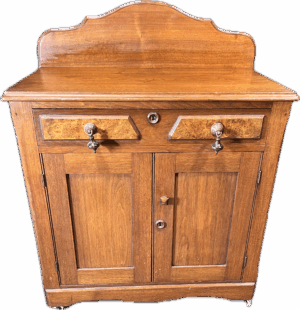 Vintage Walnut Storage Cabinet