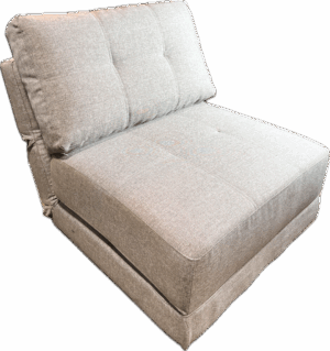Grey Chair Convertible to Twin Bed
