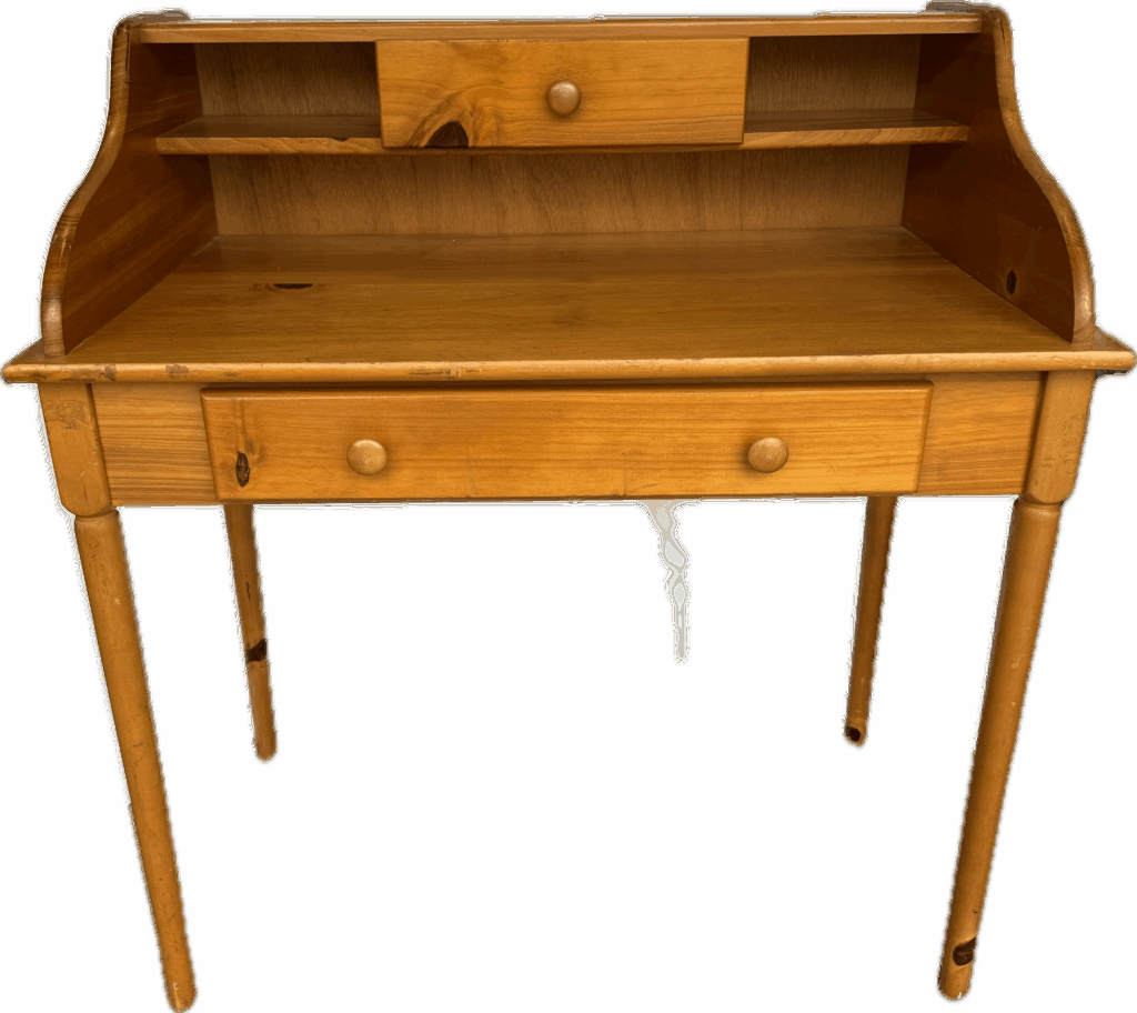 Vintage Pine Writing Desk