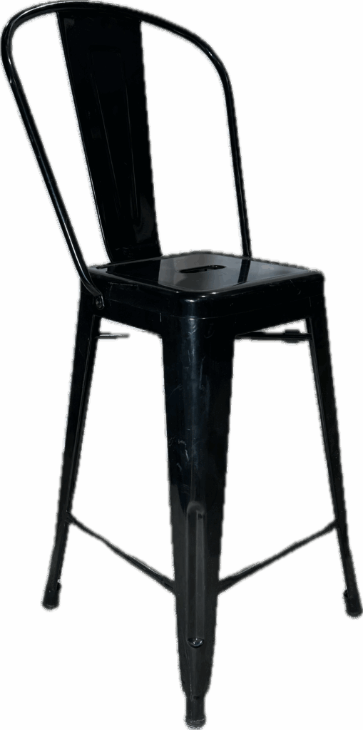 Black Metal Counter Stool