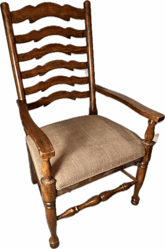 Ladder Back Woven Seat Chairs