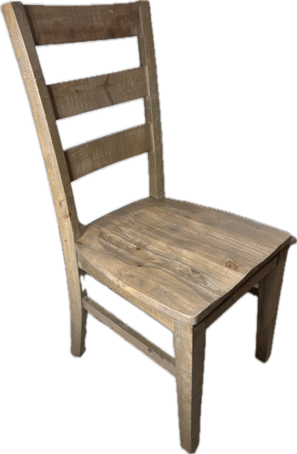 Natural Wood Ladder Back Dining Chair