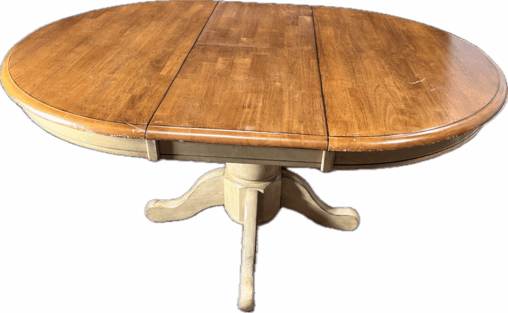 Two Tone Kitchen Table and Four Chairs - Butterfly Leaf