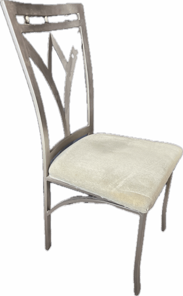 Metal Dining Chair with Padded Seat