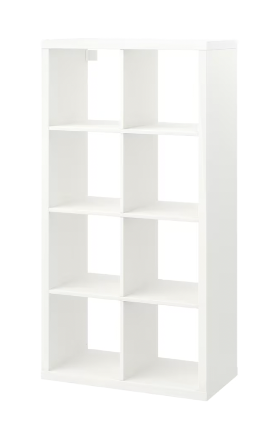 White Open Shelf Unit