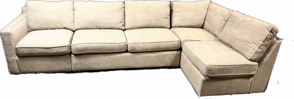Grain Linen 4 Piece Sectional Sofa
