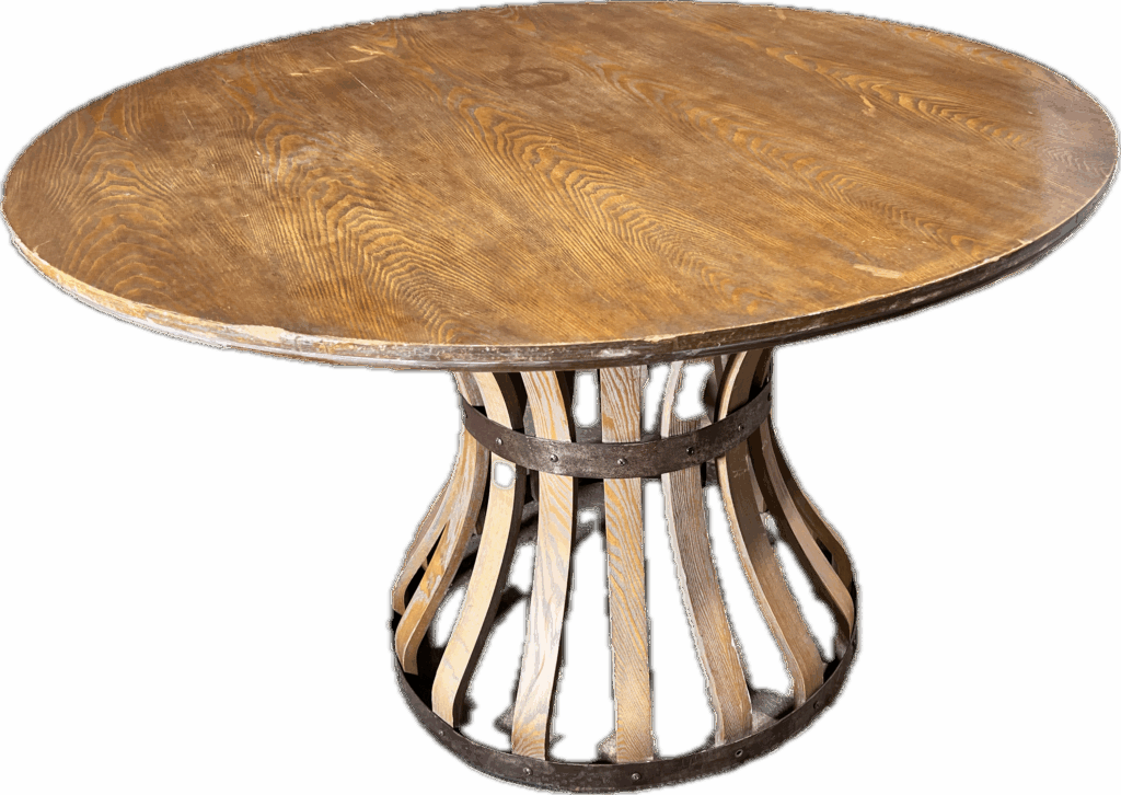 Wine Barrel Dining Table