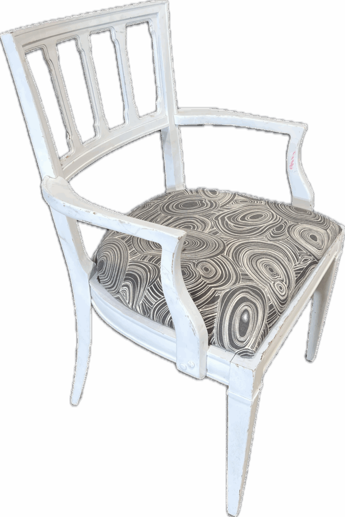 Vintage White Arm Chair