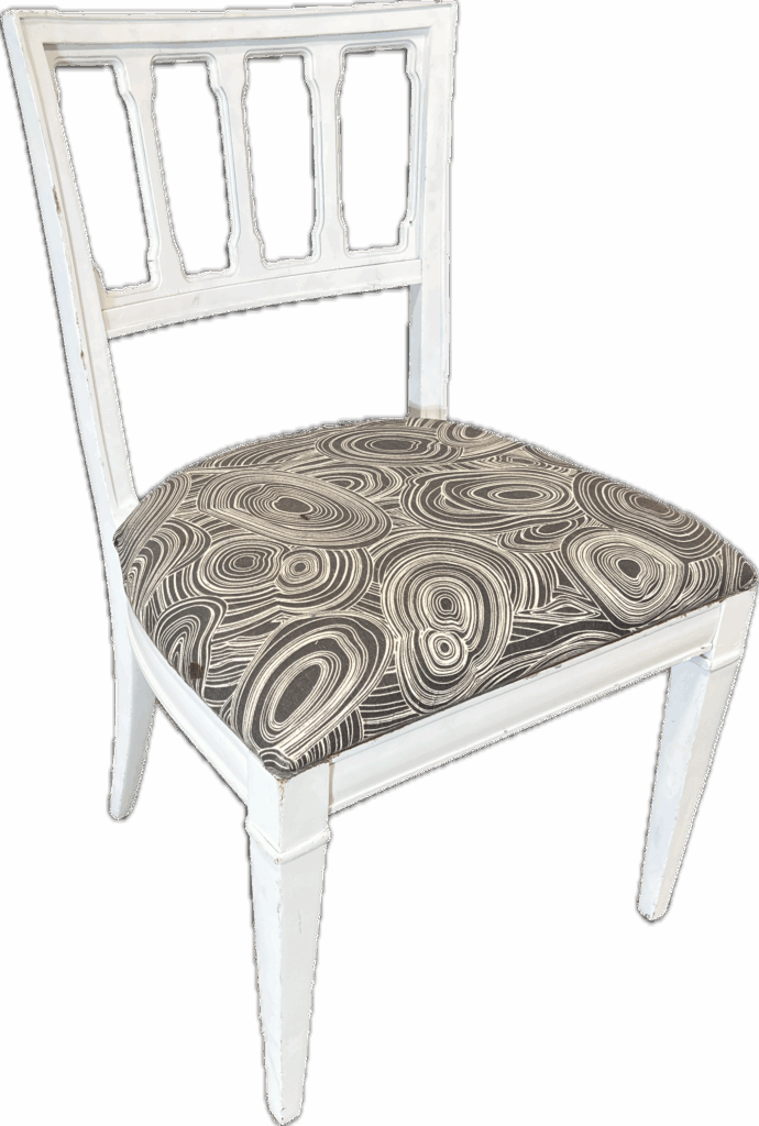 Vintage White Side Chair