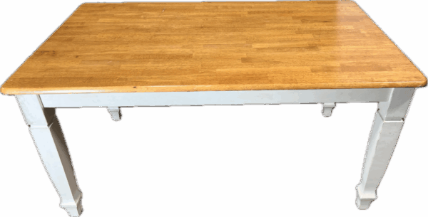Wood Table with Pine Top and 4 Chairs