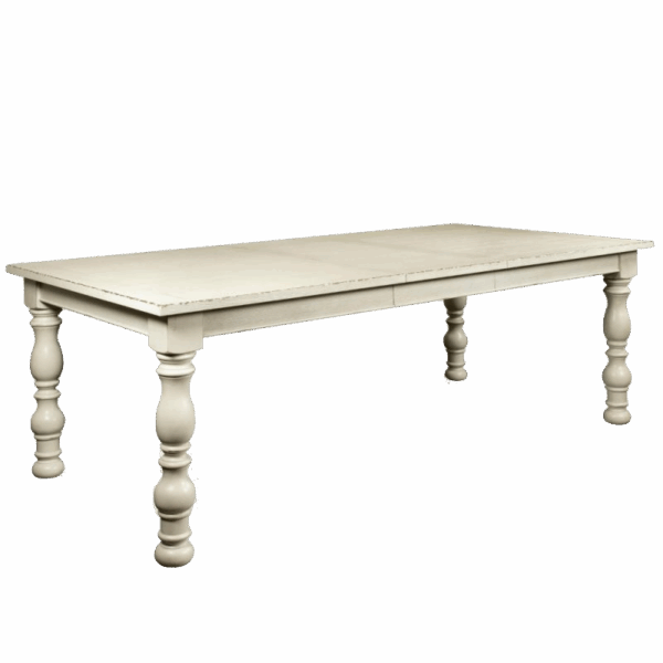White Distressed Dining Table