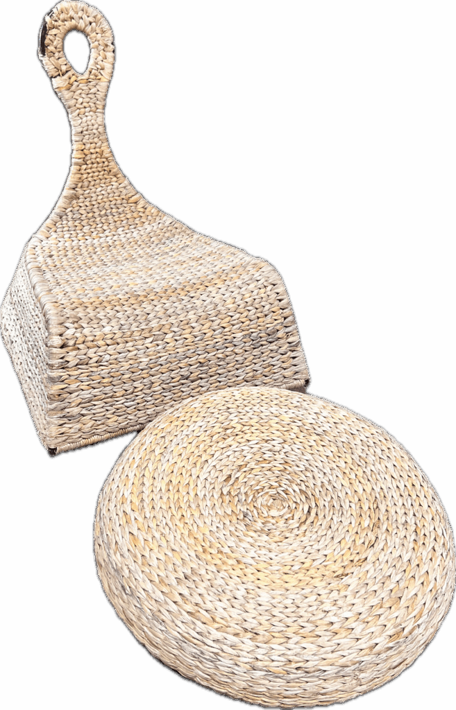 Rattan Low Rocker with Ottoman