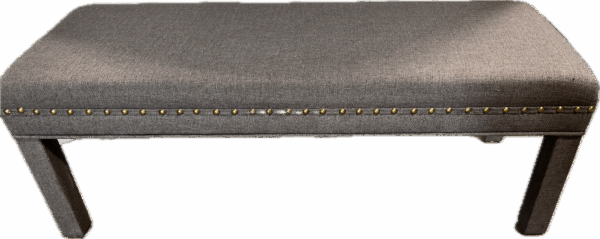 Grey Upholstered Bench